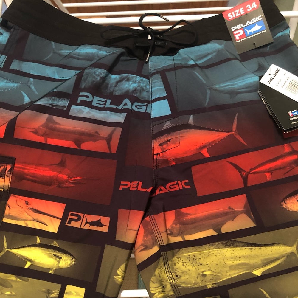 Pelagic swim trunks. Size 34 NWT